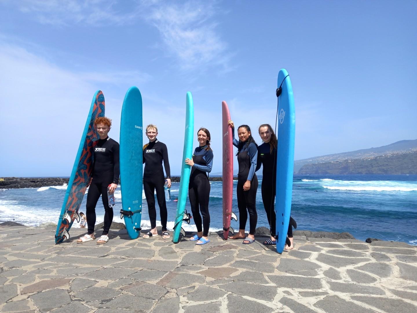 Puerto de la Cruz: Surfunterricht am Playa Martianez