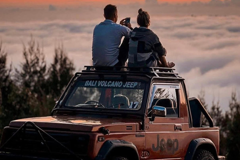 Bali: Mount Batur Jeep Tour with Floating Temple & Falls Sunrise Jeep Tour + Floating Temple + Waterfall