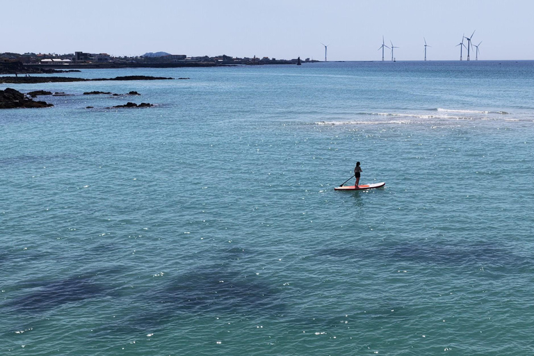 Jeju Aewol Seaside Retreat – SUP Adventure Golden Hour SUP Experience (2hrs. Rental)