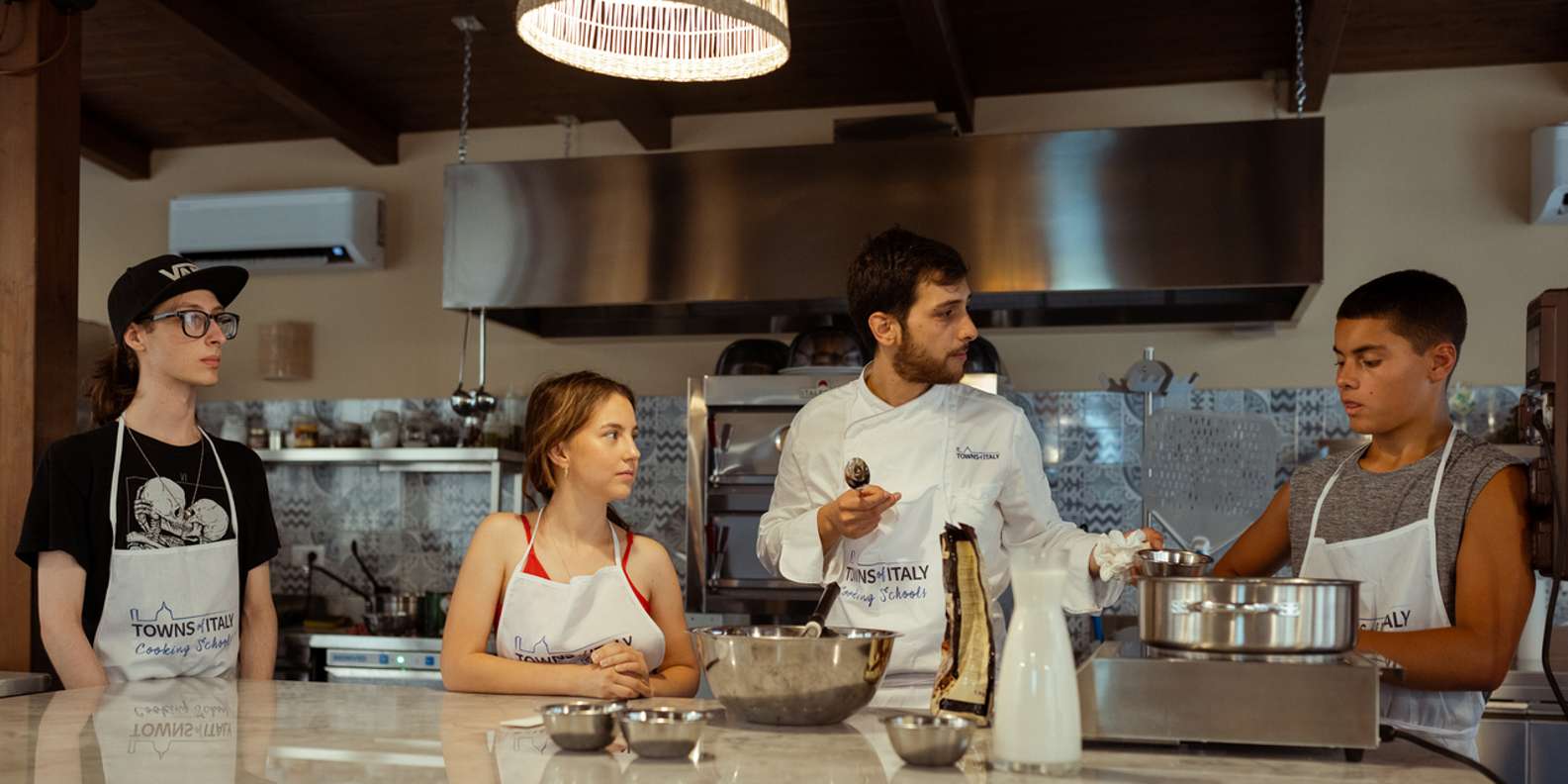 Palermo: Pizza and Gelato Cooking Class with Dinner and Wine