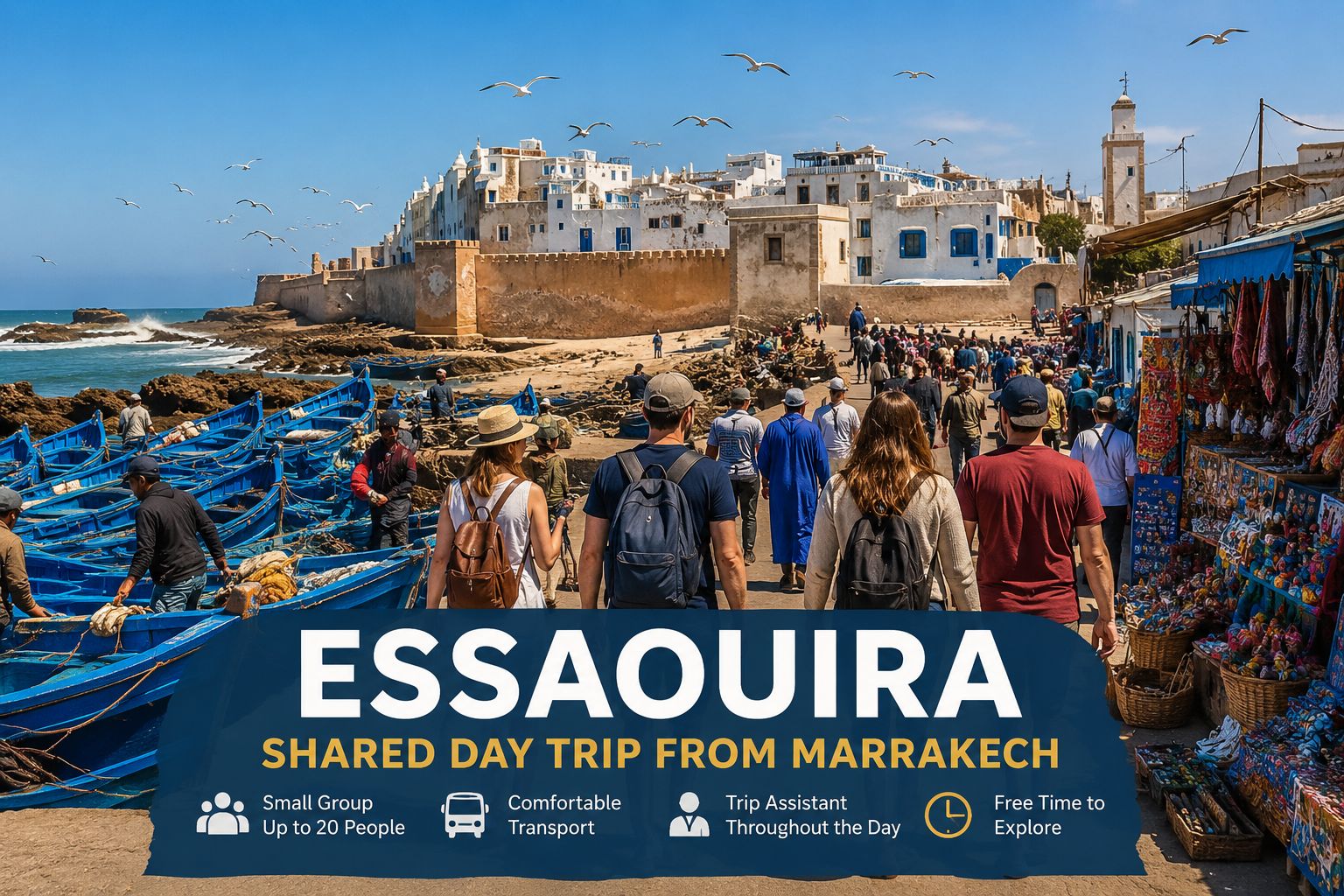 Essaouira: Tagestour ab Marrakesch – Atlantikküste & Medina