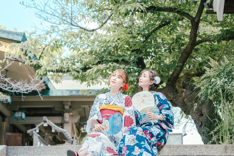 Osaka: Kimono uthyrningsplan för vuxnaKimono hyra 90 minuter plan (för vuxna)