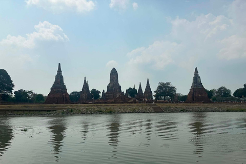 From Bangkok: Ayutthaya Private Sunset Tour with Boat Ride