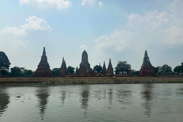 From Bangkok: Ayutthaya Private Sunset Tour with Boat Ride