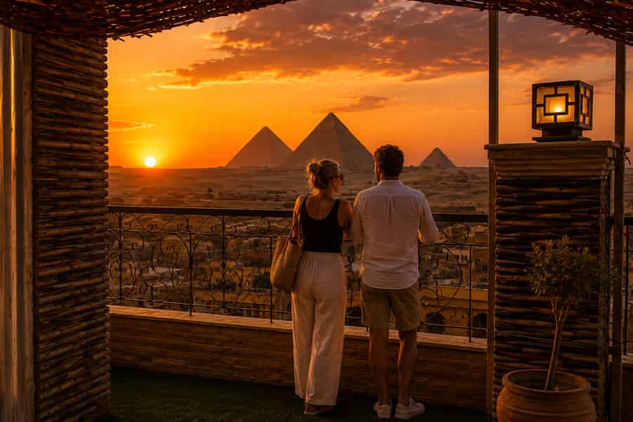 Hurghada: 2-tägige Tour Kairo mit luxuriöser Übernachtung und Blick auf die Pyramiden. Foto: GetYourGuide Hurghada: 2-tägige Tour Kairo mit luxuriöser Übernachtung und Blick auf die Pyramiden. Foto: GetYourGuide