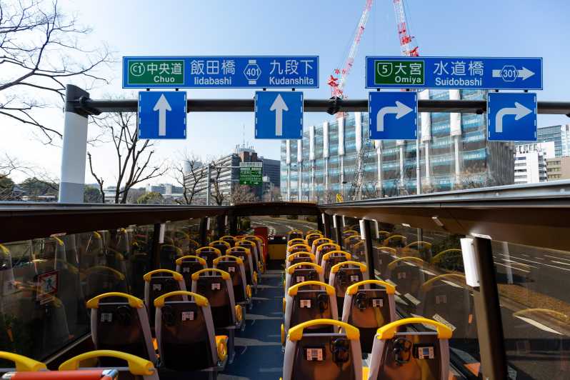 東京：音声ガイド付きオープントップ観光バス