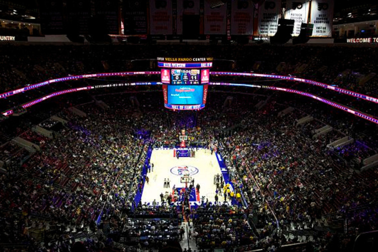 Philadelphia: Philadelphia 76ers Basketball Game Ticket Lower Baseline