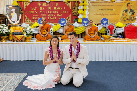 Oahu: Buddhist Wedding Ceremony with Photoshoot & Pickup