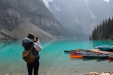 From Banff: Shuttle Service to Lake Louise & Moraine Lake.