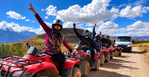 From Ollantaytambo: Guided Moray & Maras Salt Mines ATV Tour