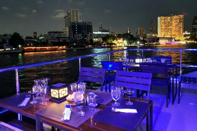 Bangkok : Billet pour le dîner-croisière VELACroisière au coucher du soleil - Programme du crépuscule à l'Asiatique