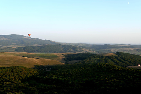 Luchtballonvaart in Brasov, Transsylvanië