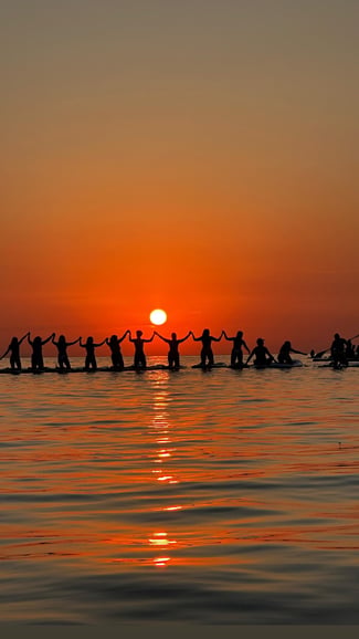 Barcelone : paddle en début de journée à l'heure dorée + café et photos