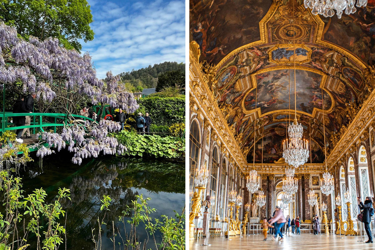 Desde París: Día completo en Giverny y Versalles - Tour privado