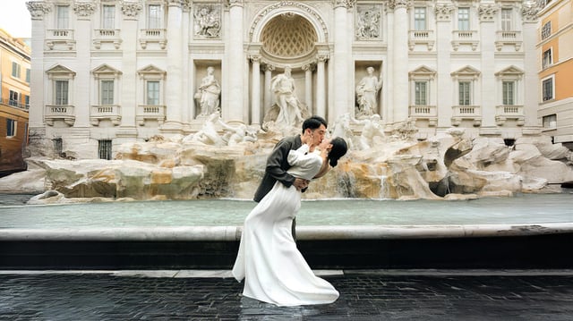 Roma: Servizio fotografico privato di prima mattina nei luoghi simbolo della città