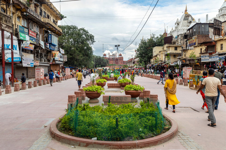 Delhi: Old Delhi City Tour with Tuk Tuk Ride & Street Food Car, Driver, Guide, Entrance Tickets, Street Food & tuk tuk