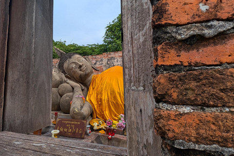 Pattaya : Excursion d&#039;une journée à Ayutthaya avec visite privée à bord d&#039;une longue queue