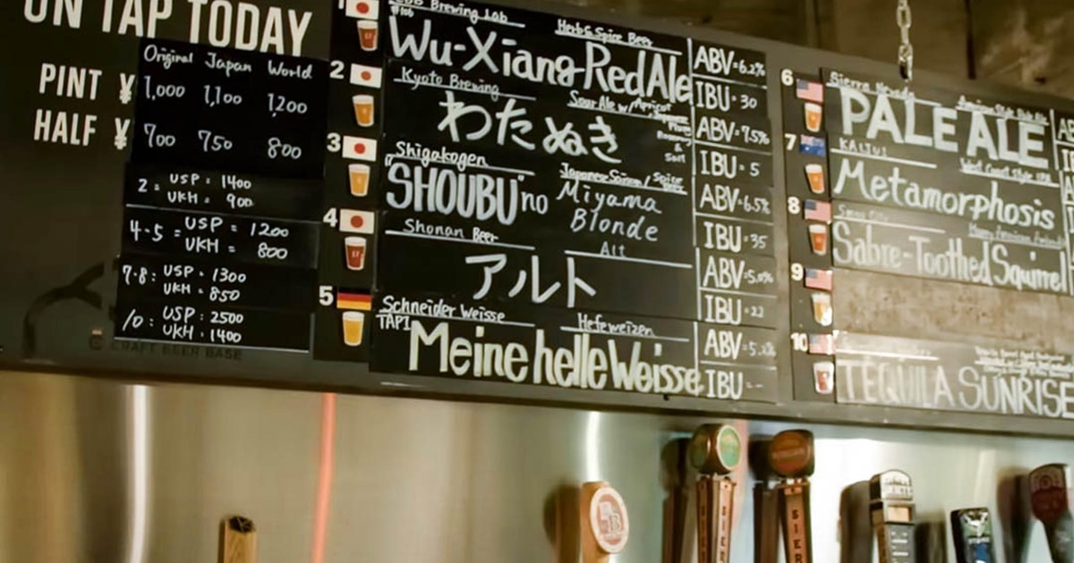 Osaka Craft Beer Tour in Temma GetYourGuide