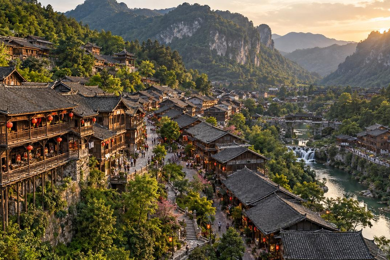 Chongqing: Youyang Taohuayuan Scenic Area Experience Youyang Taohuayuan: Private Transfer + English Guide