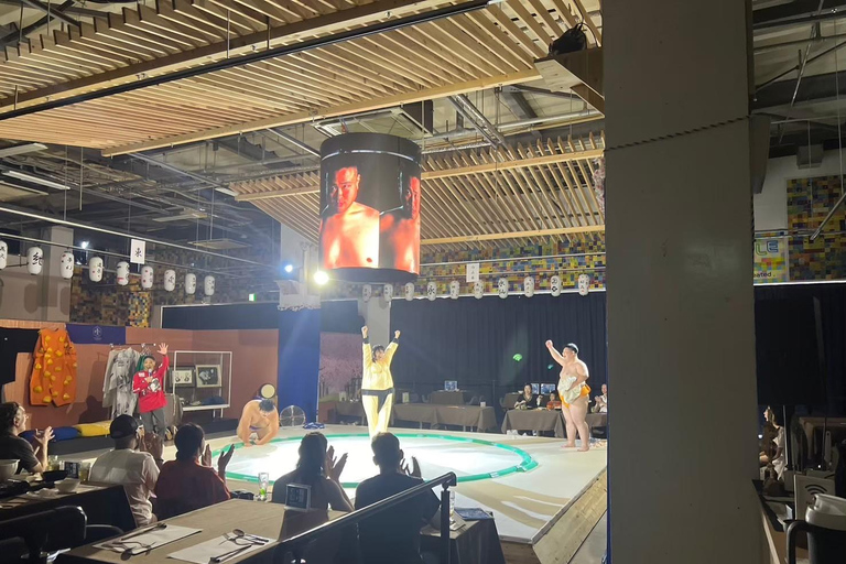 Osaka : Spectacle privé de Sumo et expérience complète avec Hot PotSpectacle privé avec repas chaud