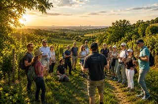 Wien: Geführte Wein-Wanderung und Verkostung in den Weinbergen von Bisamberg