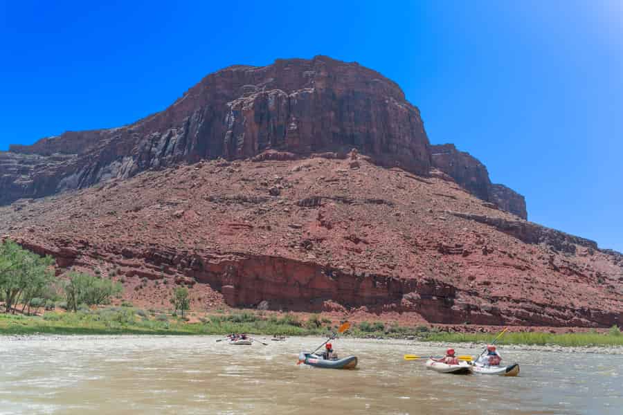 Halbtägige Kajaktour in Moab – Colorado River. Foto: GetYourGuide