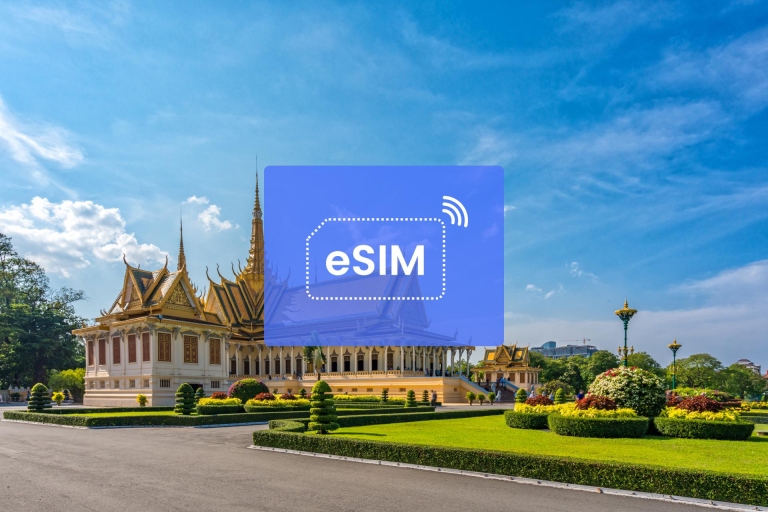 Phnom Penh: Cambodia eSIM Roaming Mobile Data Plan 6 GB/ 8 Days: 22 Asian Countries