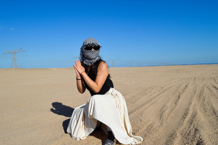 HRG: Jeep Safari with Quad, Buggy, Camel, Opt/ Dinner & show Mega Safari with Quad, Buggy, Camel ride & Bedouin camp