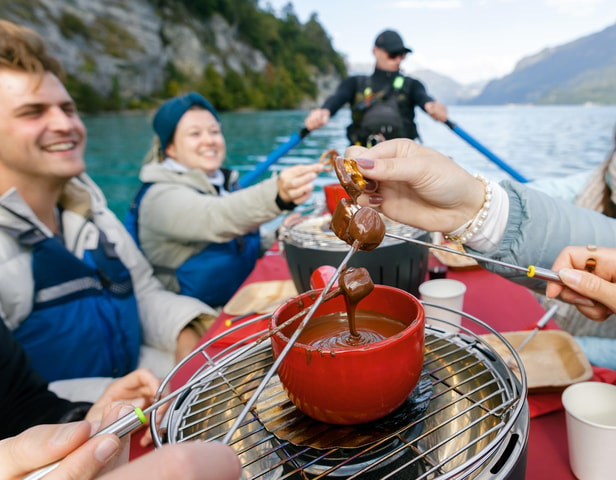 Interlaken: Chocolate Fondue Float