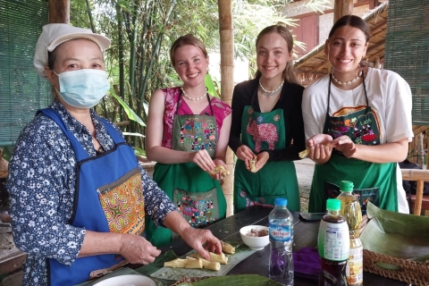 Luang Prabang: atelier de tissage de bambou et cours de cuisineCours du soir
