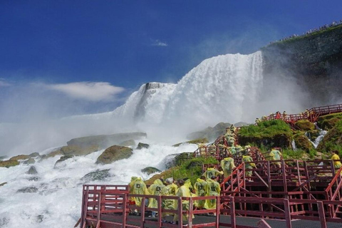 Cataratas del Niágara: Recorrido por EE.UU. y Canadá con tour en barco + almuerzo