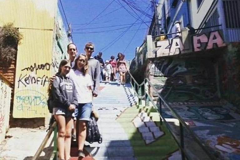 Rondleiding door straatkunstcultuur in Valparaíso en Viña del Mar