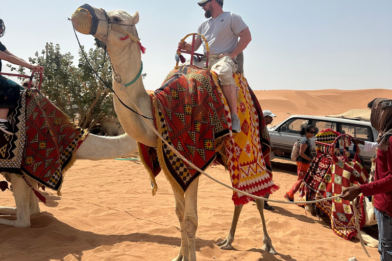 Riyadh:Red Sand Dunes camel ride&Quad&Sandboarding Adventure Private Tour with pick up and drop off from your location