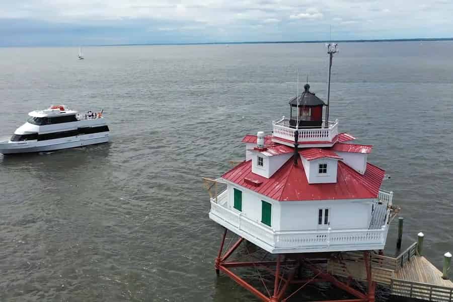 Annapolis: Leuchtturm-Kreuzfahrt am Thomas Point. Foto: GetYourGuide Annapolis: Leuchtturm-Kreuzfahrt am Thomas Point. Foto: GetYourGuide