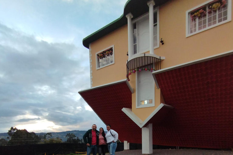 From Bogota: Guatavita Lagoon and Crazy House Museum Tour