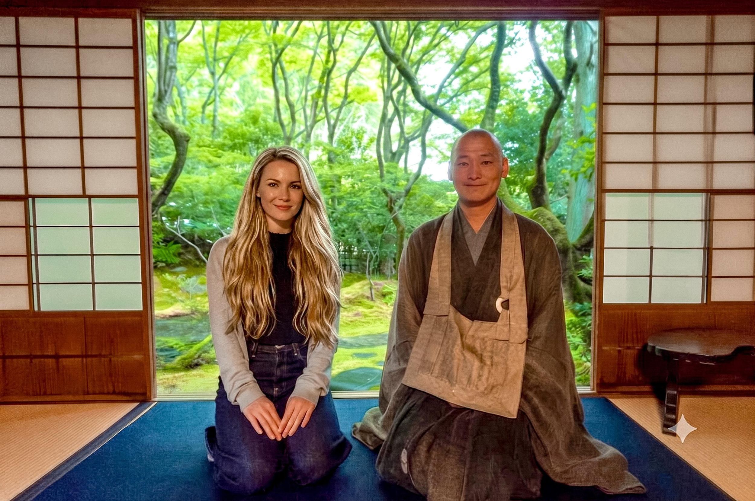 Kyoto: Zen-Meditation in einem privaten Tempel mit einem Mönch