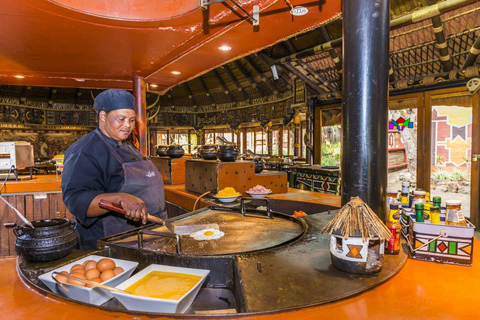 Lesedi Kulturerlebnis + Mittagessen oder AbendessenLesedi Kulturerlebnis + Mittagessen