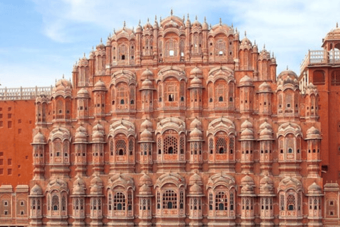 Depuis Delhi : excursion d'une journée à Jaipur avec transfertVoiture avec chauffeur, guide, billets d'entrée aux monuments et déjeuner