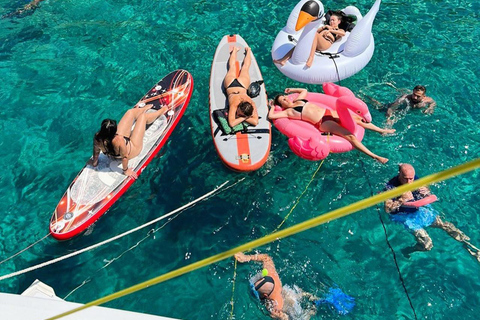 Vanuit Chania: Middag Catamarantocht Diner/Drankjes &amp; Zonsondergang