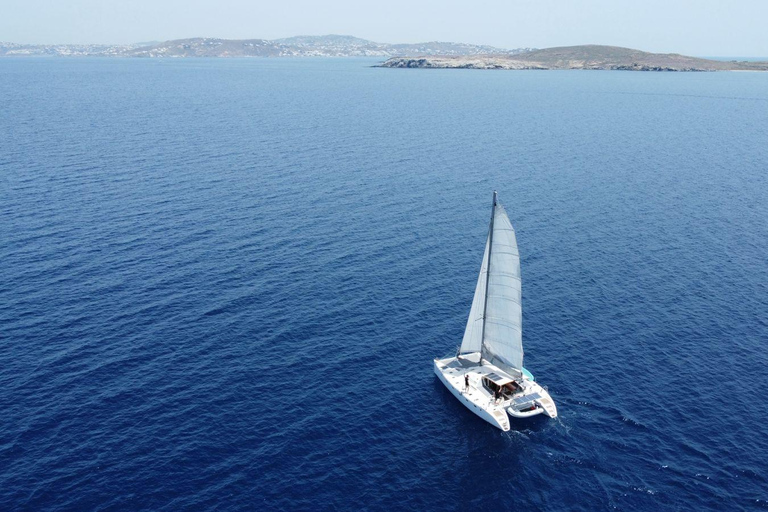 Mykonos: Catamaran Cruises with Lunch and Drinks Private Half-Day Catamaran Cruise with Lunch and Drinks