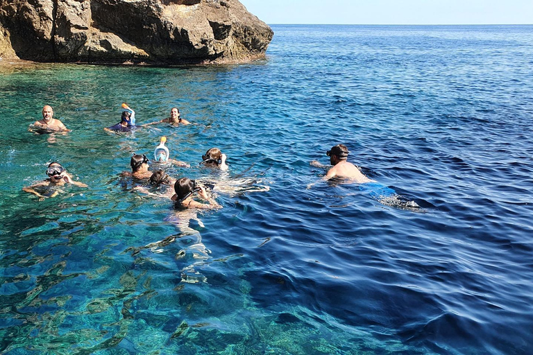 Fornells : Båttur till vikar och stränder med snorkling