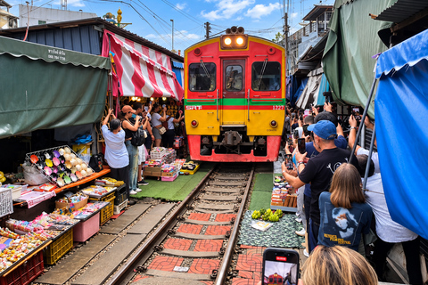 Maeklong, Damnoen Floating Market & Ayutthaya Private Tour Full day with Tour Guide