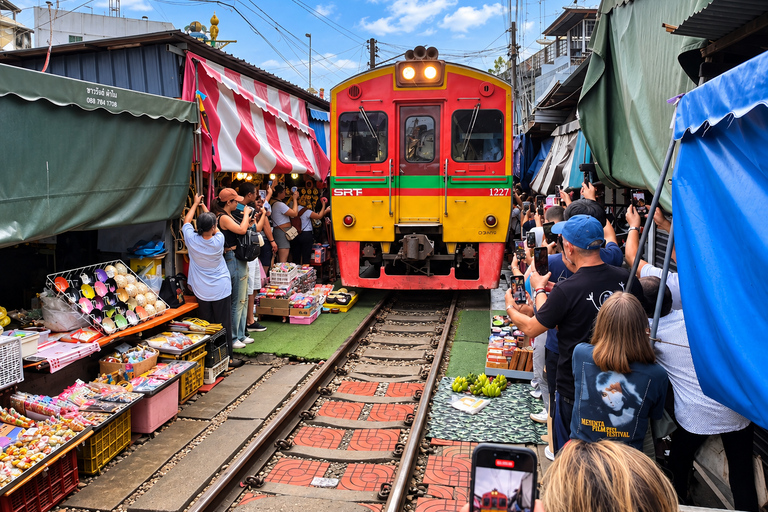 Maeklong, Damnoen Floating Market & Ayutthaya Private Tour Full day with Tour Guide
