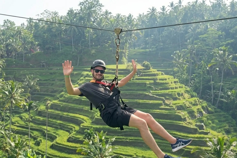 Bali: ATV + Zipline Swing & Sky Bike in Ubud Rice Field ATV Tandem + U Fun Field ULTIMATE Package (All 4 Games)
