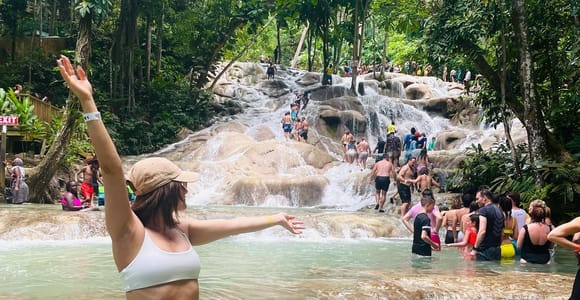 Dunn’s River Falls, Margaritaville Beach and Shopping Tour