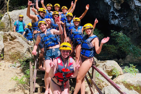 Phong Nha: Zipline Dark Cave & Paradise Cave Exploration Option 4: Full Adventure Experience - Drop-off in Hue