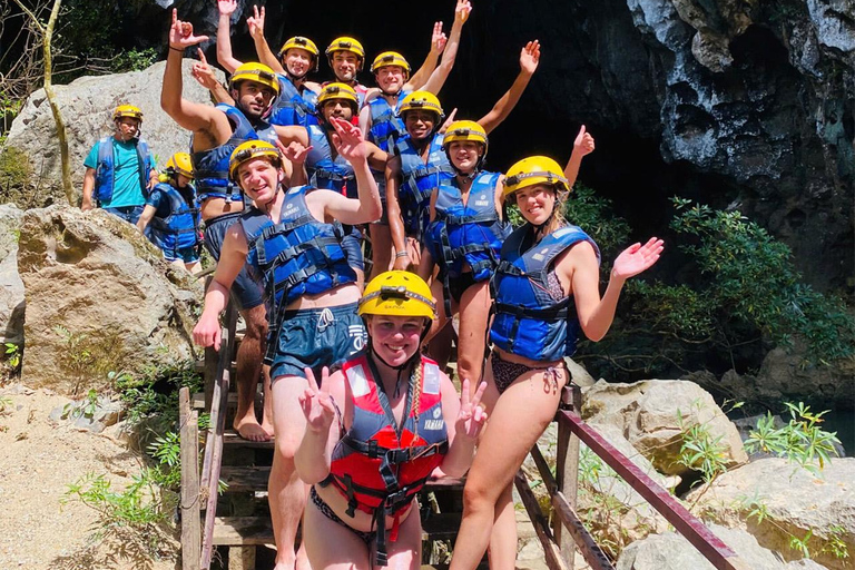 Phong Nha: Zipline Dark Cave & Paradise Cave Exploration Option 4: Full Adventure Experience - Drop-off in Hue