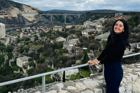 From Sarajevo: Mostar, Blagaj, Waterfalls, Pocitelj & Konjic Tour in English Without Entry Fees