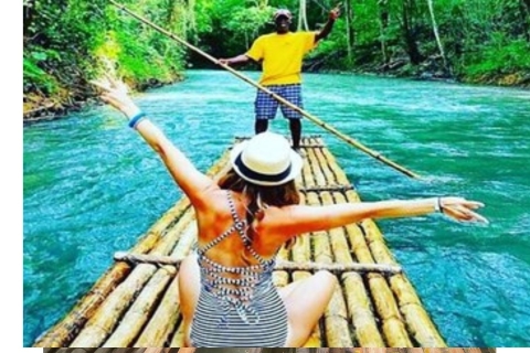 Rafting sur la rivière Bamboo et massage des pieds sur le calcaire