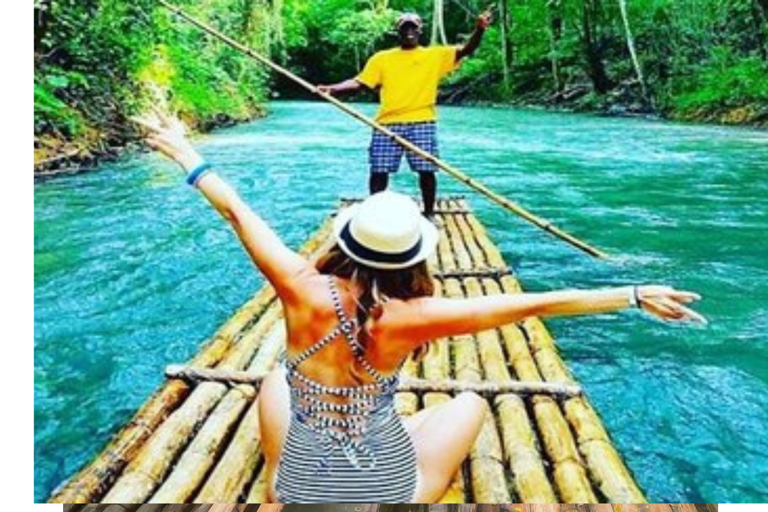 Rafting sul fiume di bambù e massaggio ai piedi con pietra calcarea